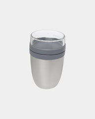 Porta pranzo termico 500+200ml da personalizzare - Argento
