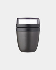 Lunch box due scomparti 300+120ml da personalizzare - Nero