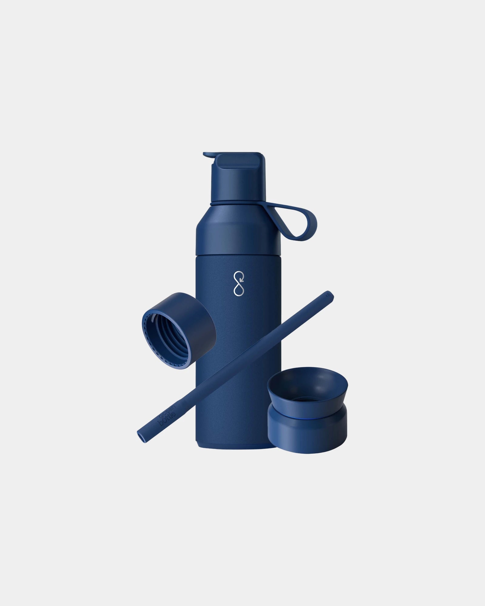 Cofanetto borraccia riciclata 500ml da personalizzare - Blu Oceano