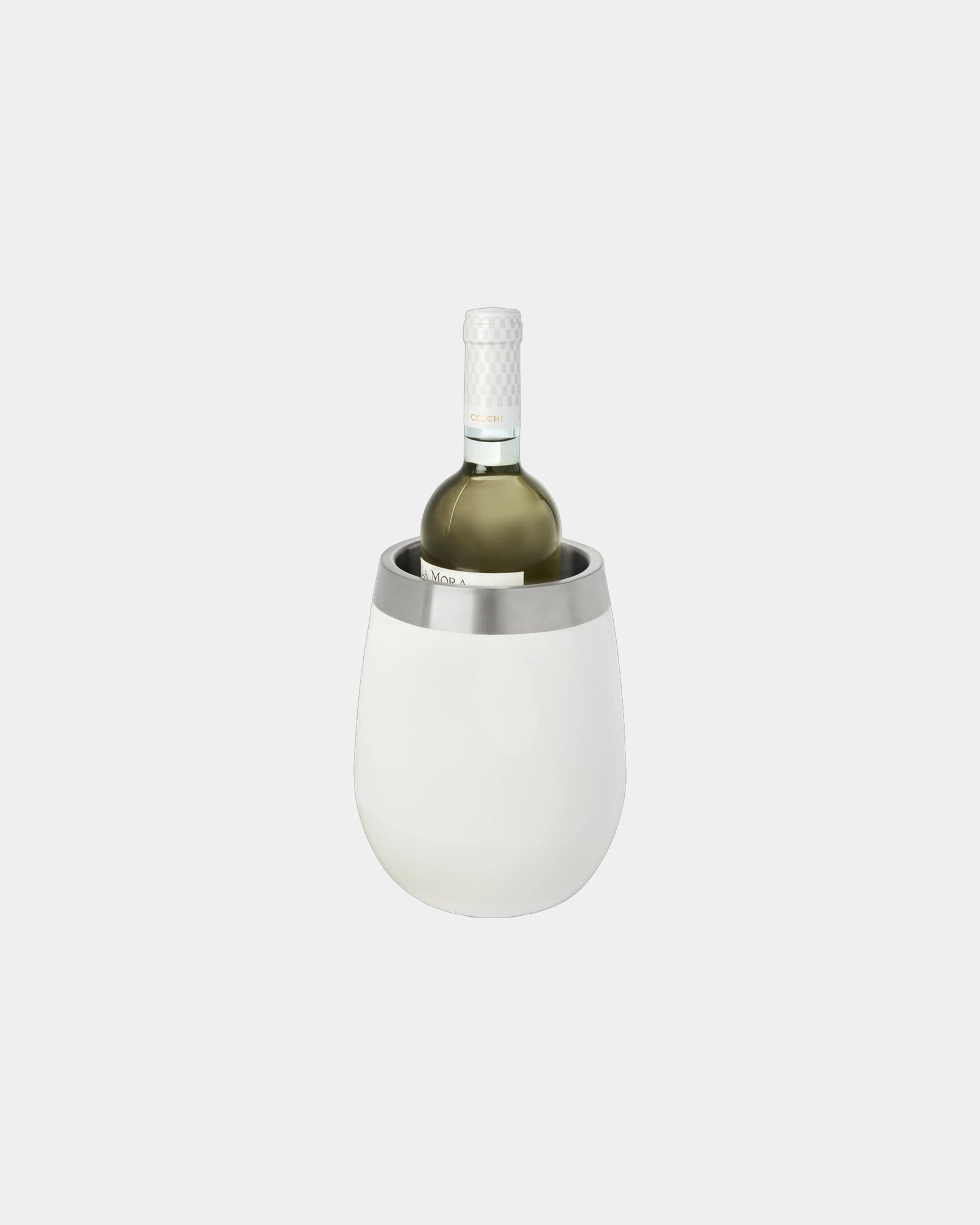 Refrigeratore vino acciaio inox Tromso da personalizzare - Bianco