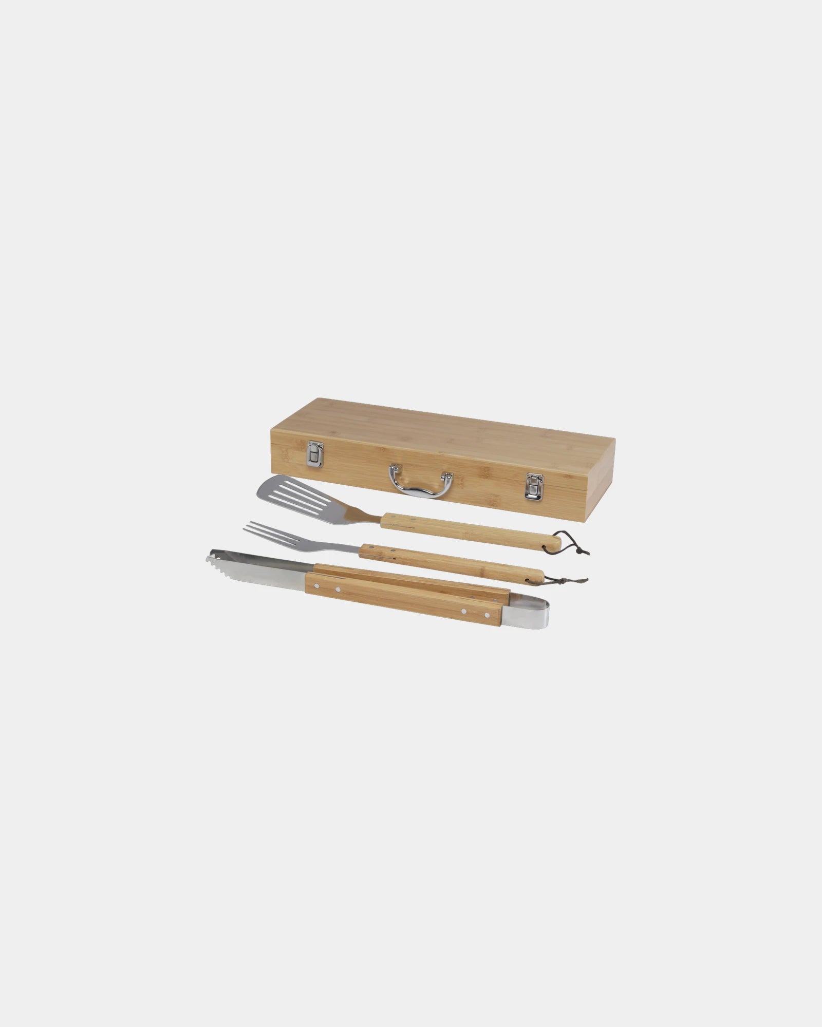 Set barbecue bambù acciaio inox Assadus da personalizzare - Naturale