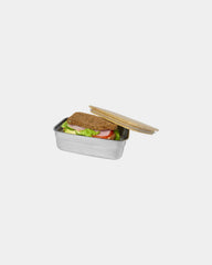 Porta pranzo acciaio inox bambù 700ml da personalizzare - 2