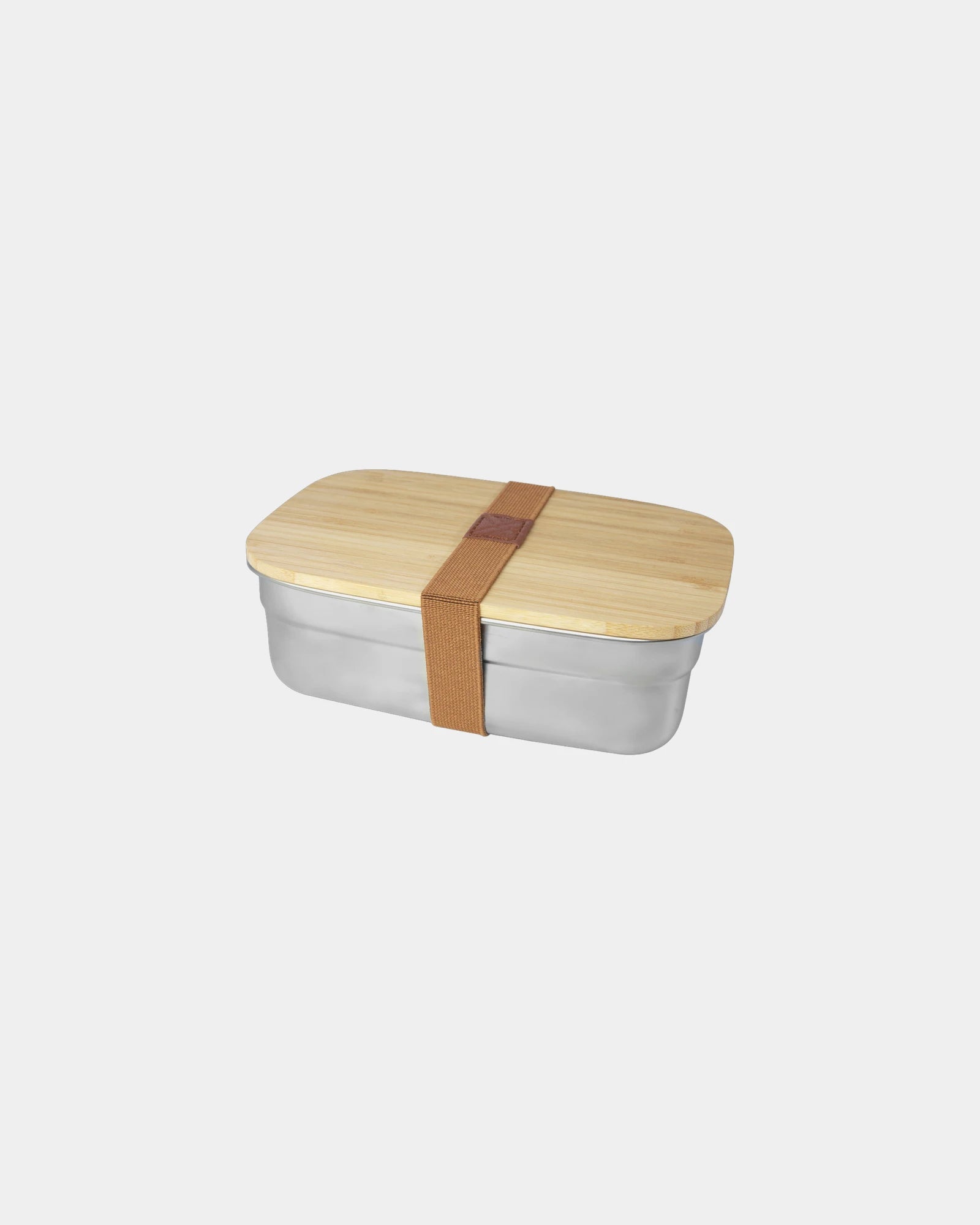 Porta pranzo acciaio inox bambù 700ml da personalizzare - Naturale