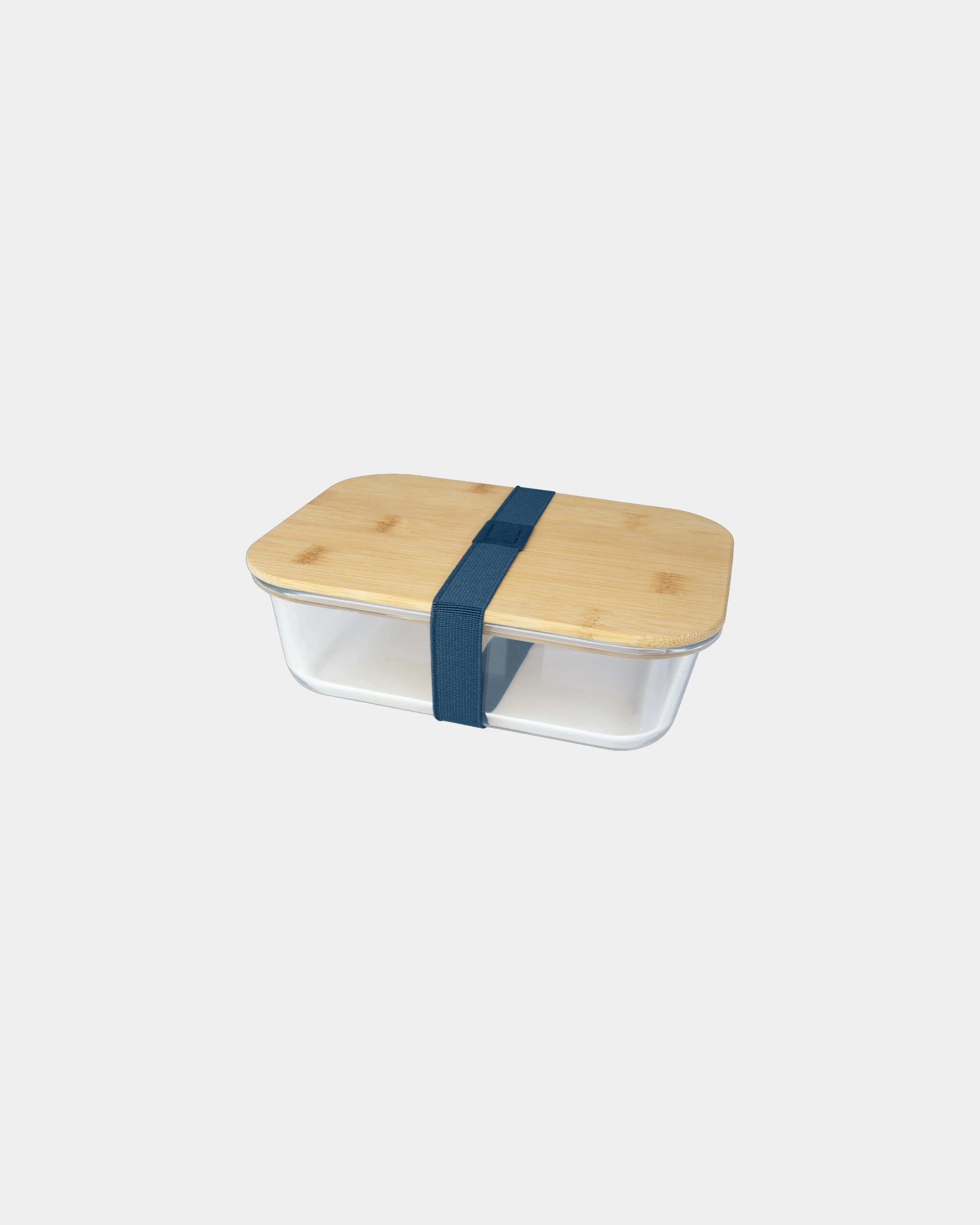 Porta pranzo vetro bambù Roby 1000ml da personalizzare - Blu Hale