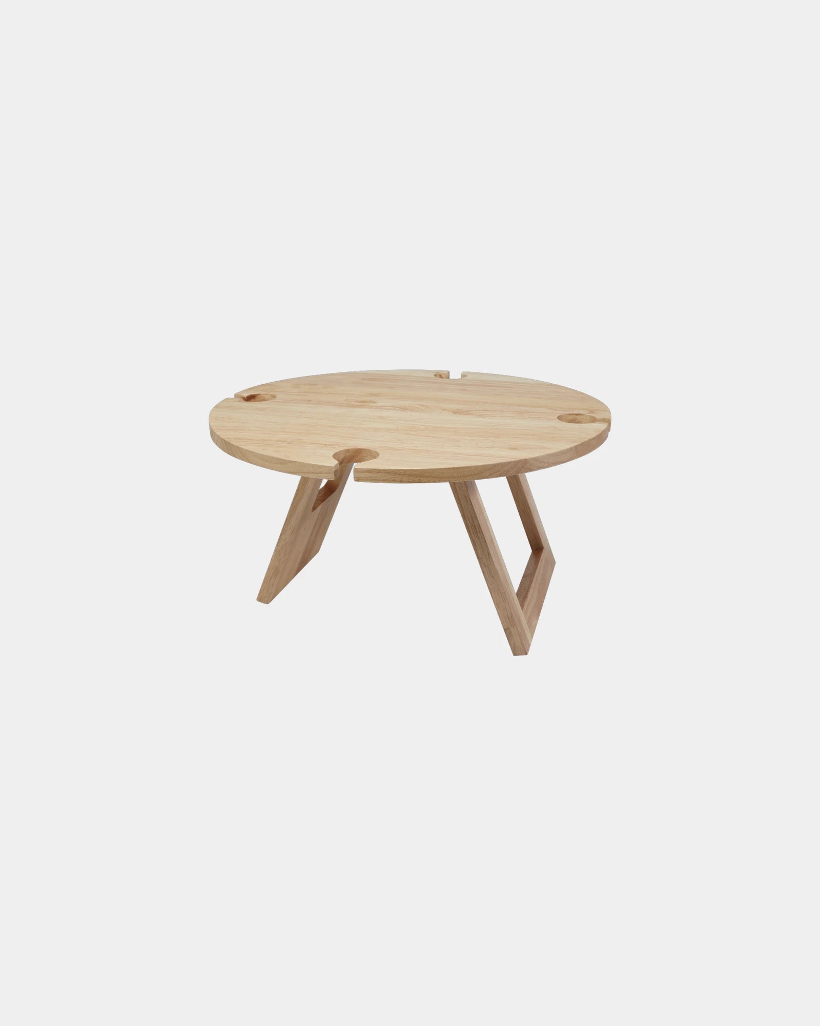 Tavolo da picnic pieghevole in legno da personalizzare - Naturale