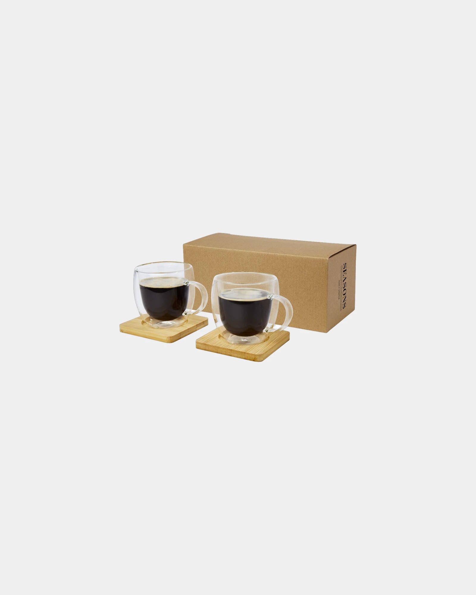 Set 2 bicchieri termici doppia parete 250ml da personalizzare - Traslucido