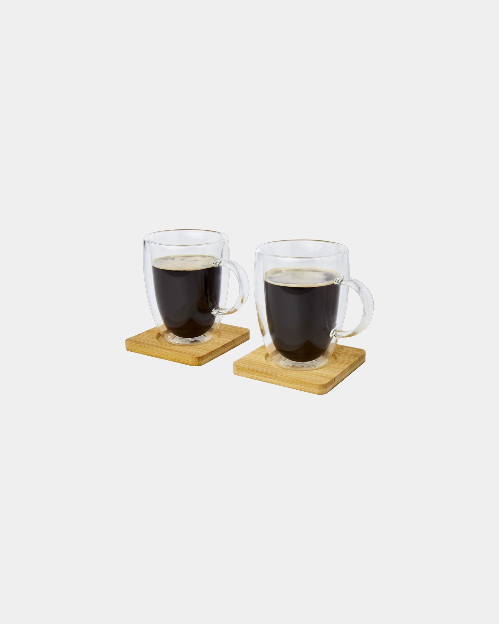 Set 2 bicchieri termici vetro bambù 350ml da personalizzare - 2