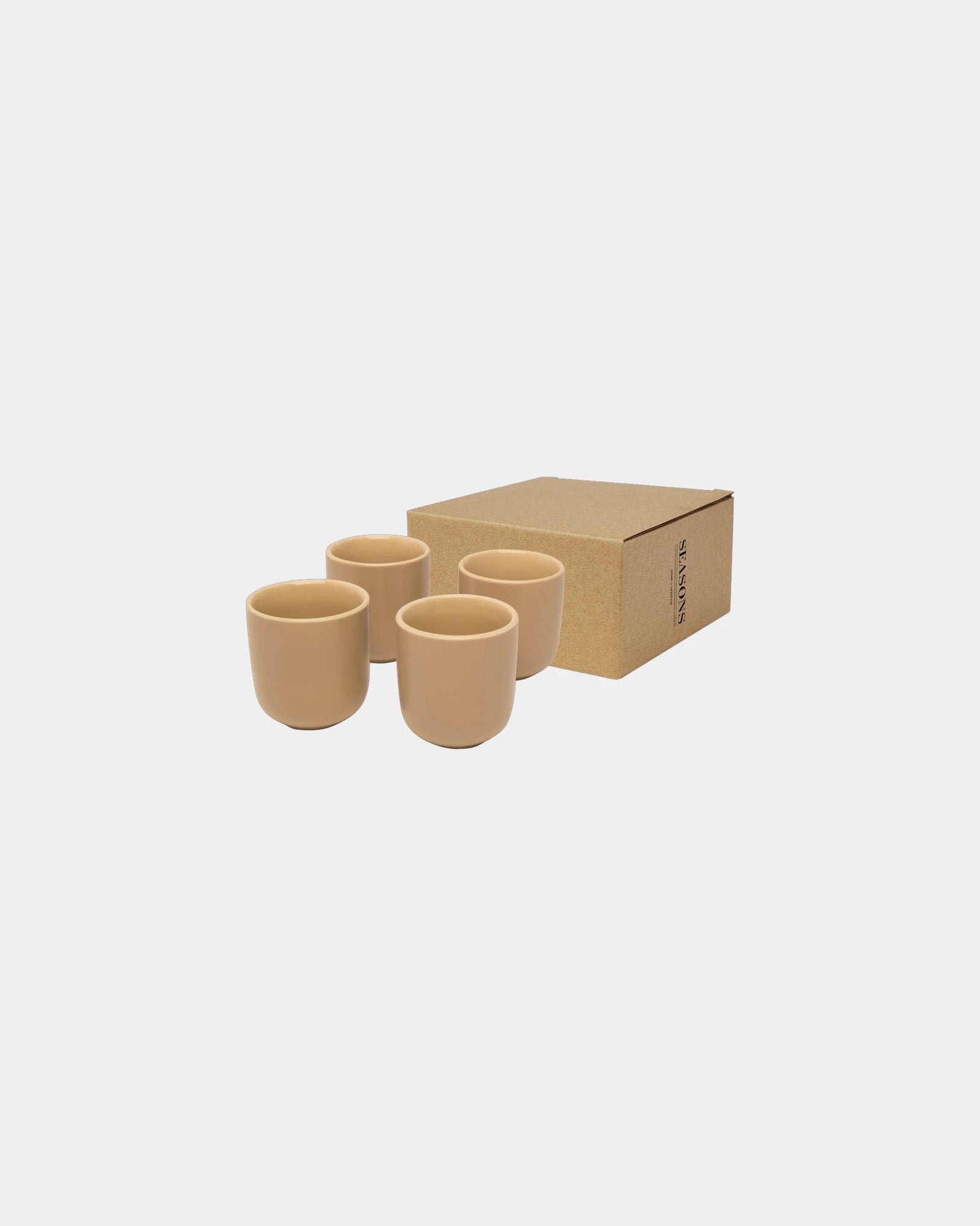 Set 4 tazzine espresso ceramica 90ml da personalizzare - Grigio Melange