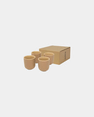 Set 4 tazzine espresso ceramica 90ml da personalizzare - Grigio Melange