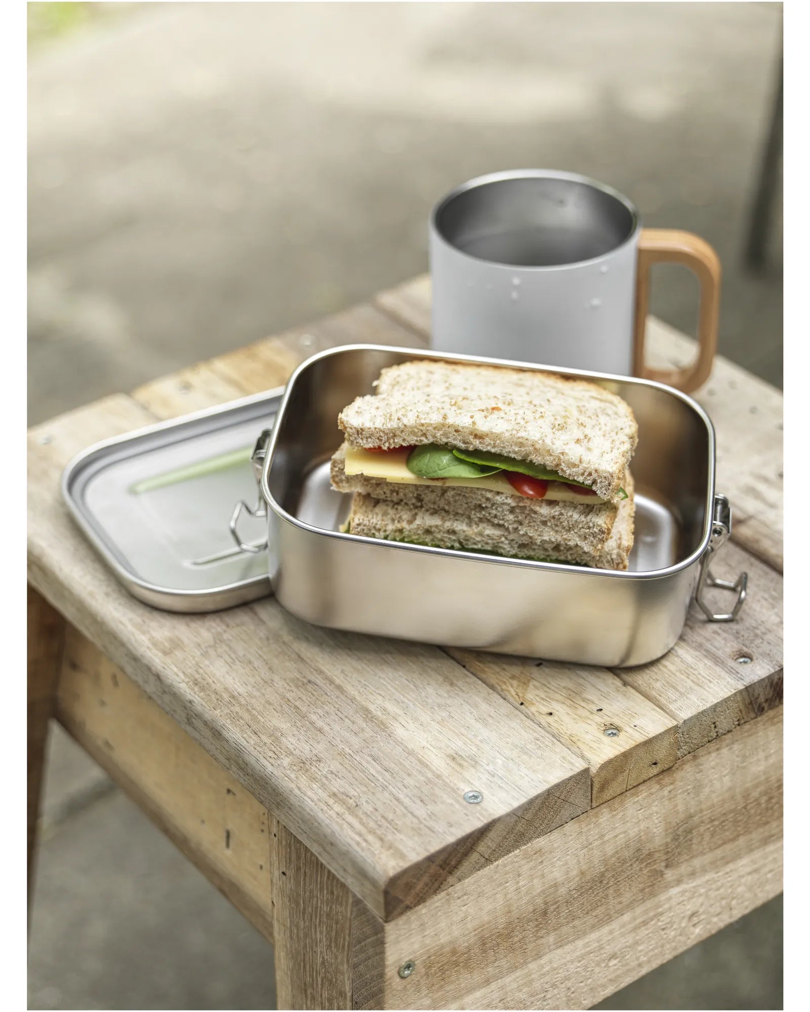 Porta pranzo acciaio riciclato 750 ml da personalizzare - 4