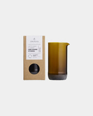 Caraffa vetro riciclato 430ml da personalizzare - Marrone