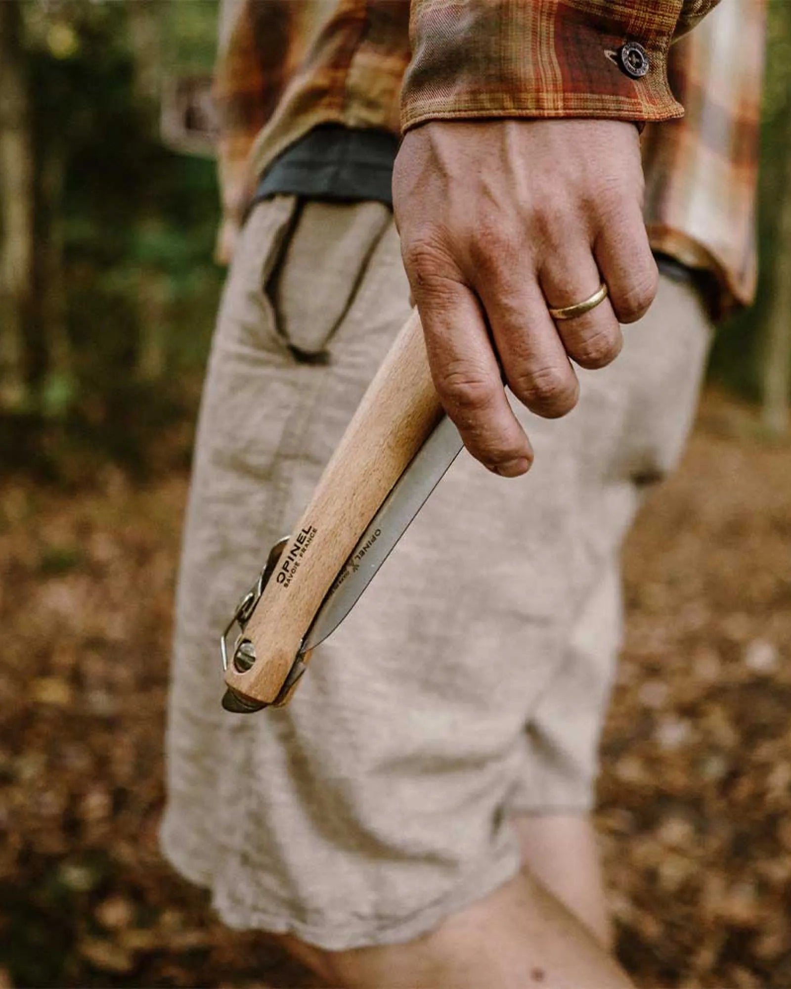 Coltello seghettato Opinel N°18 acciaio da personalizzare - 5
