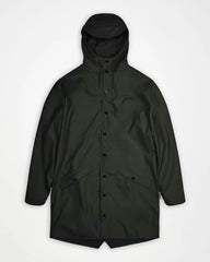 Giacca impermeabile Rains Long Jacket W3 da personalizzare - Verde