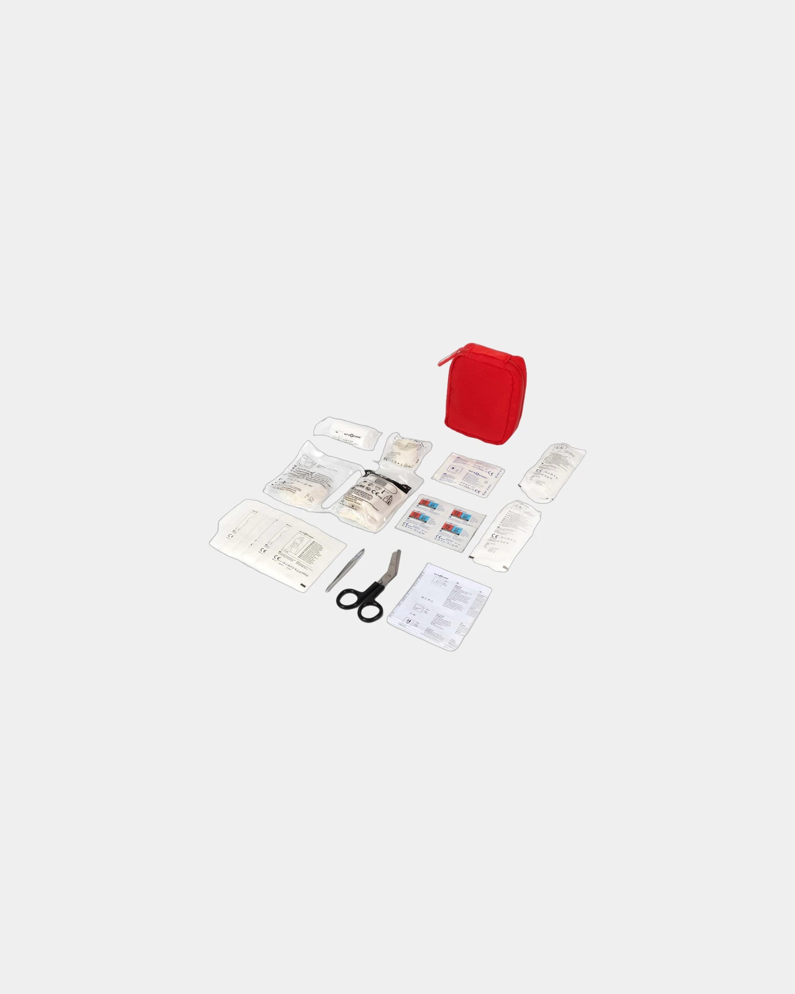 Kit primo soccorso 59 pezzi nylon da personalizzare - Rosso