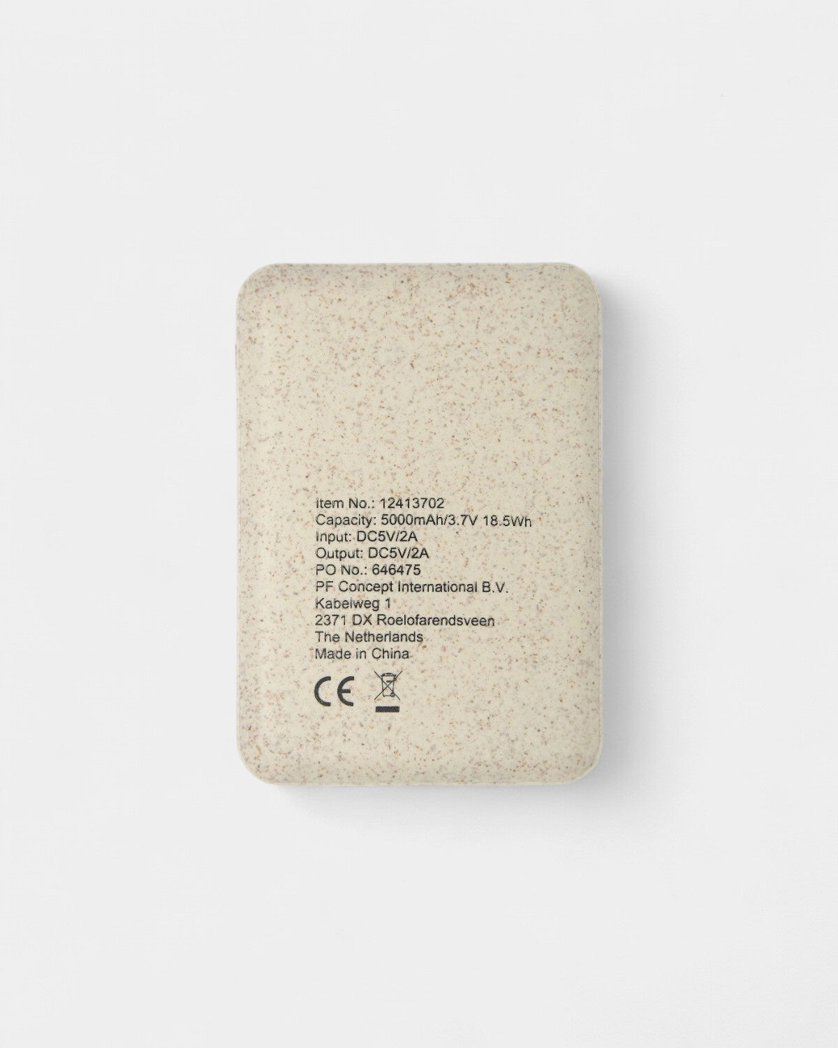 Power bank in paglia di grano personalizzabile - 4