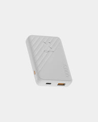 Power bank plastica riciclata 5.000 mAh da personalizzare - Bianco