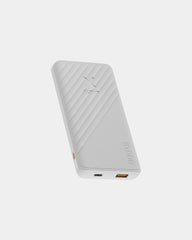 Power bank plastica riciclata 10.000 mAh da personalizzare - Bianco