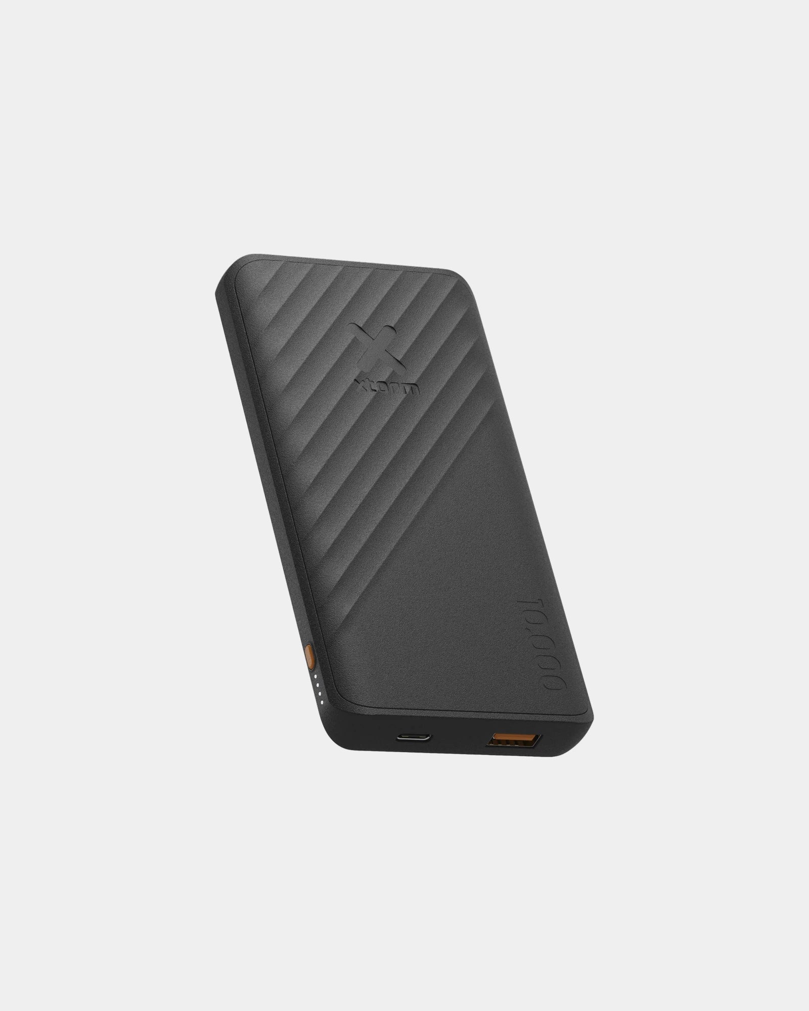 Power bank plastica riciclata 10.000 mAh da personalizzare - Nero