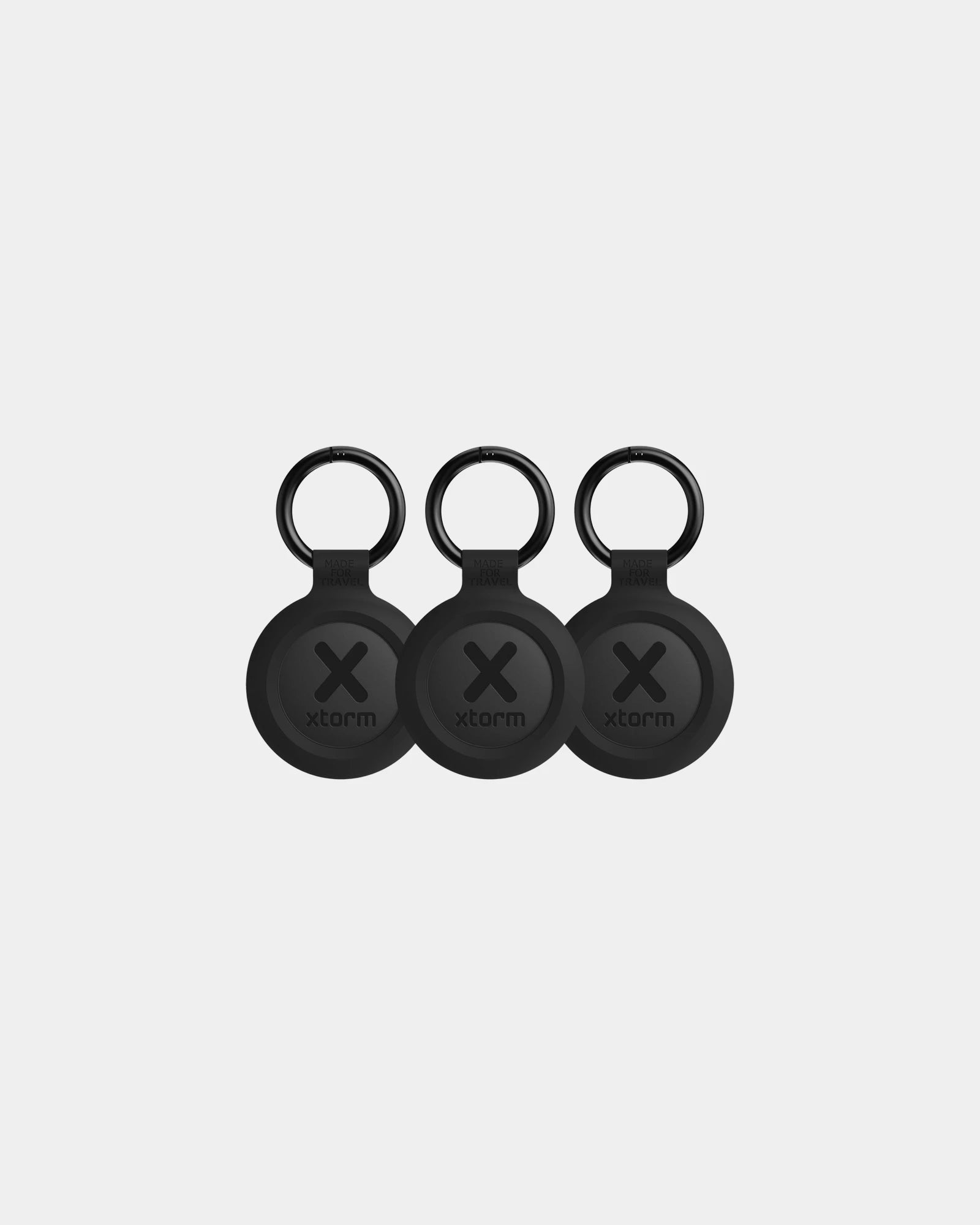Set 3 tracker da viaggio impermeabili da personalizzare - Antracite