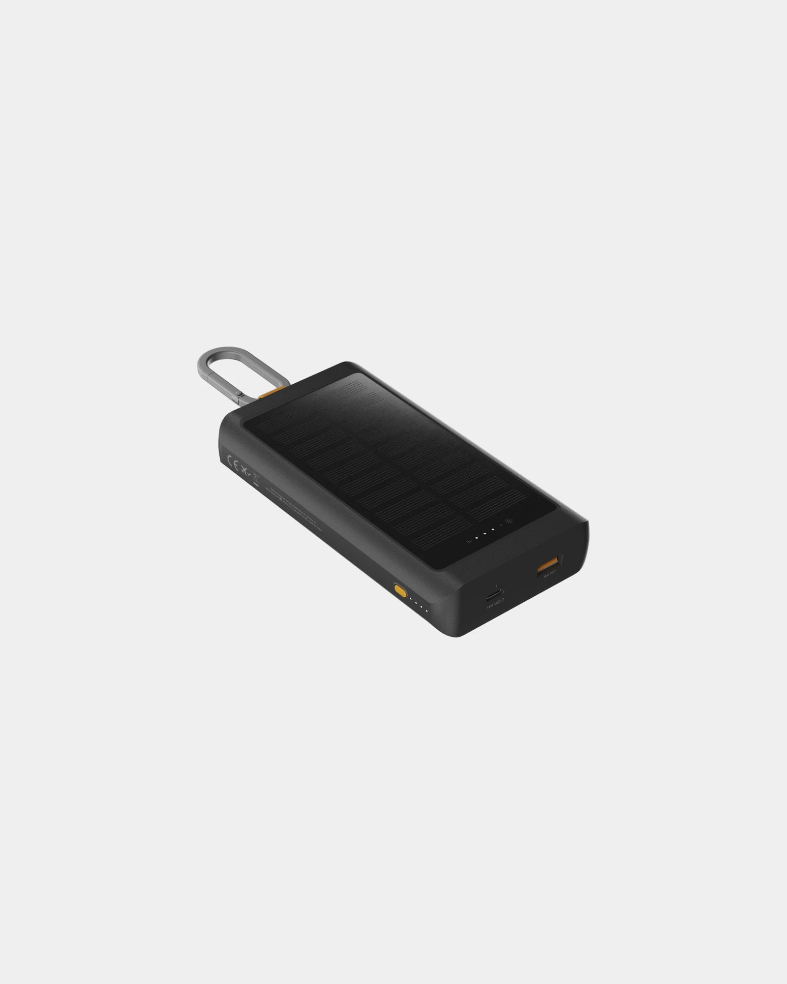 Power bank solare 10.000 mAh ricarica 15W da personalizzare - Antracite