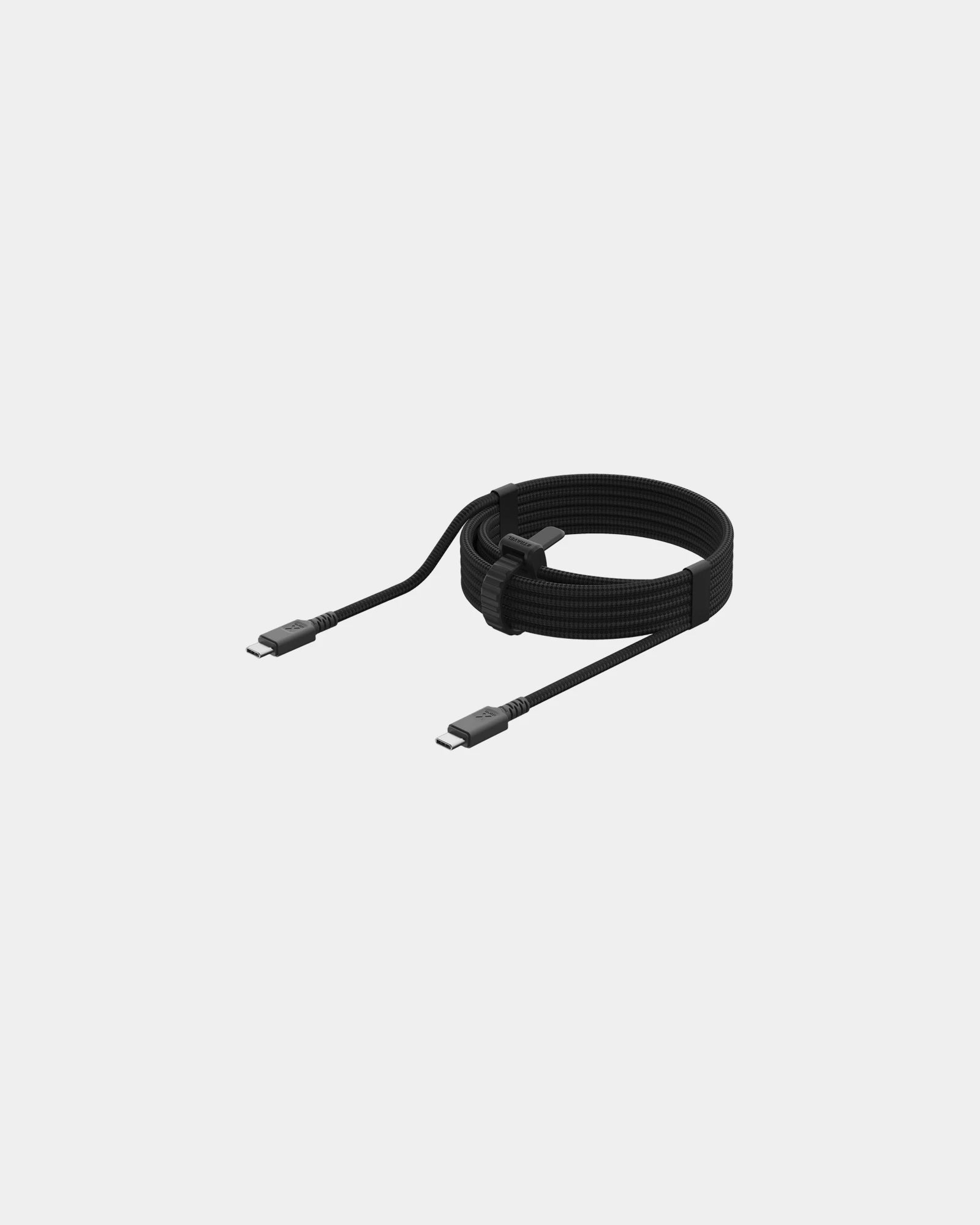 Cavo USB-C PD 100W nylon intrecciato da personalizzare - Nero