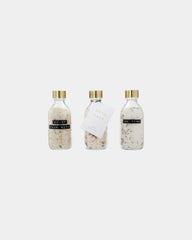 Cofanetto sale da bagno vetro 3x200ml da personalizzare - 2