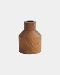 Portacandela legno riciclato teak da personalizzare - Legno