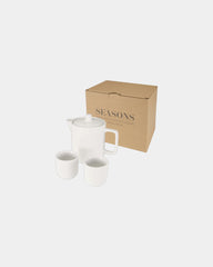 Servizio da tè ceramica Suki 600ml da personalizzare - Bianco