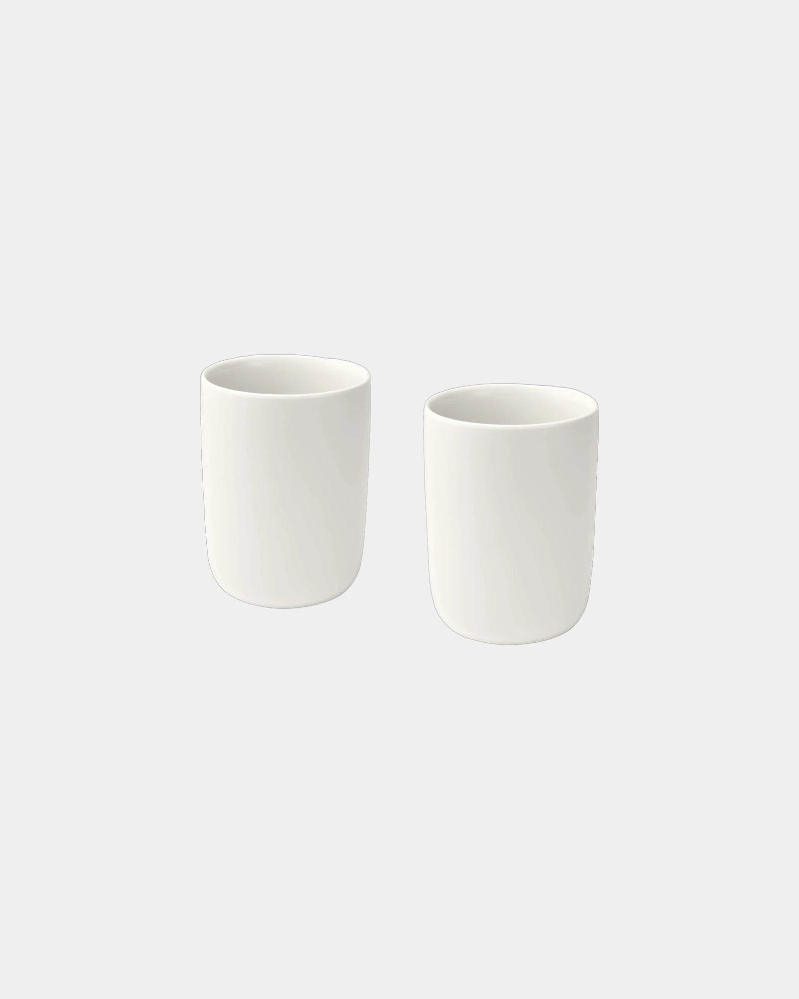 Set 2 tazze ceramica 350ml finitura opaca da personalizzare - Bianco