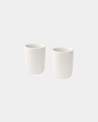 Set 2 tazze ceramica 350ml finitura opaca da personalizzare - Bianco