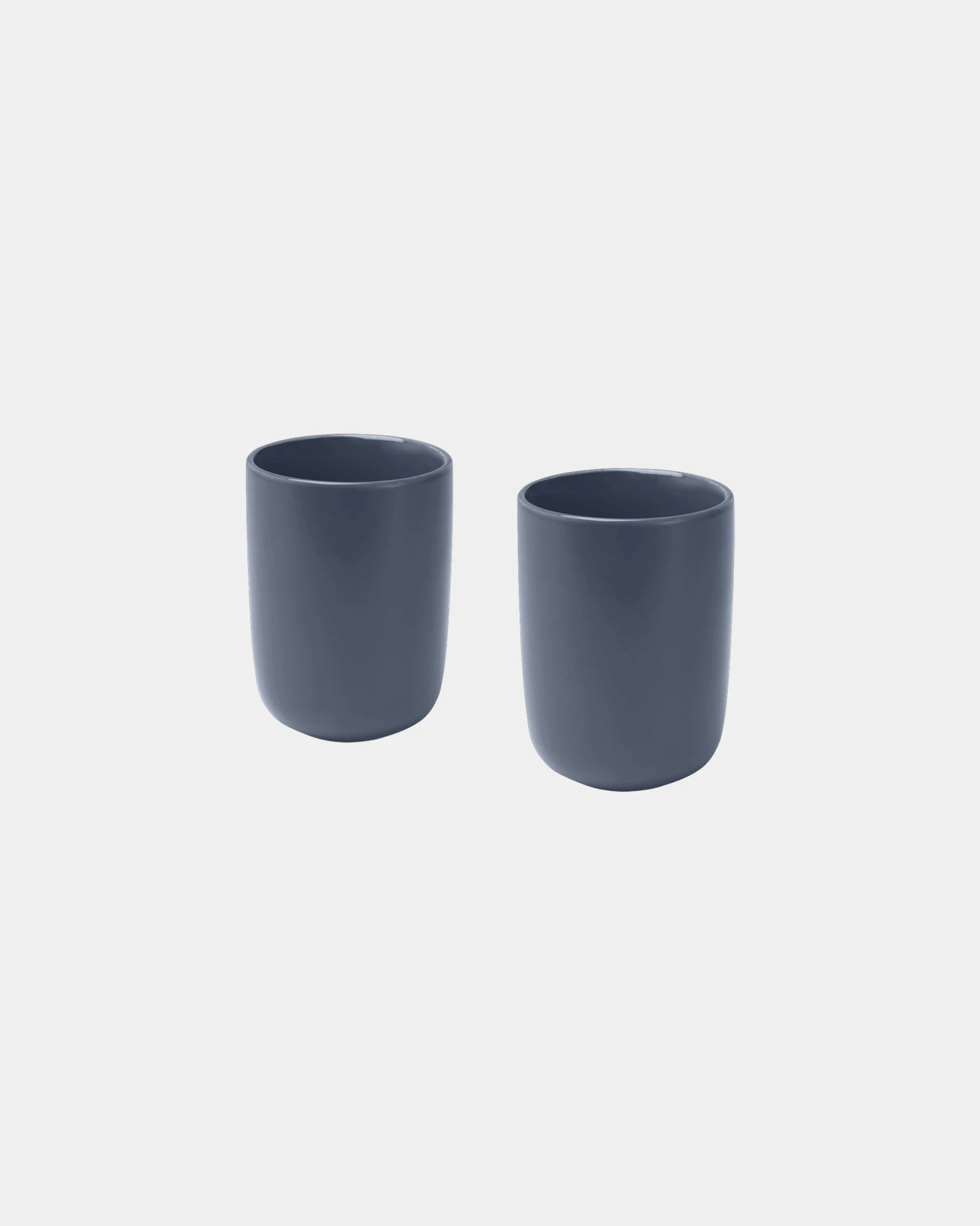 Set 2 tazze ceramica 350ml finitura opaca da personalizzare - Blu Hale