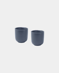 Tazzine da espresso ceramica 90ml set 2 da personalizzare - Blu Hale