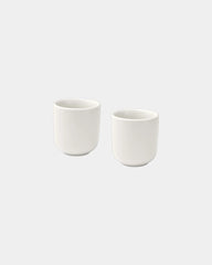 Tazzine da espresso ceramica 90ml set 2 da personalizzare - Bianco