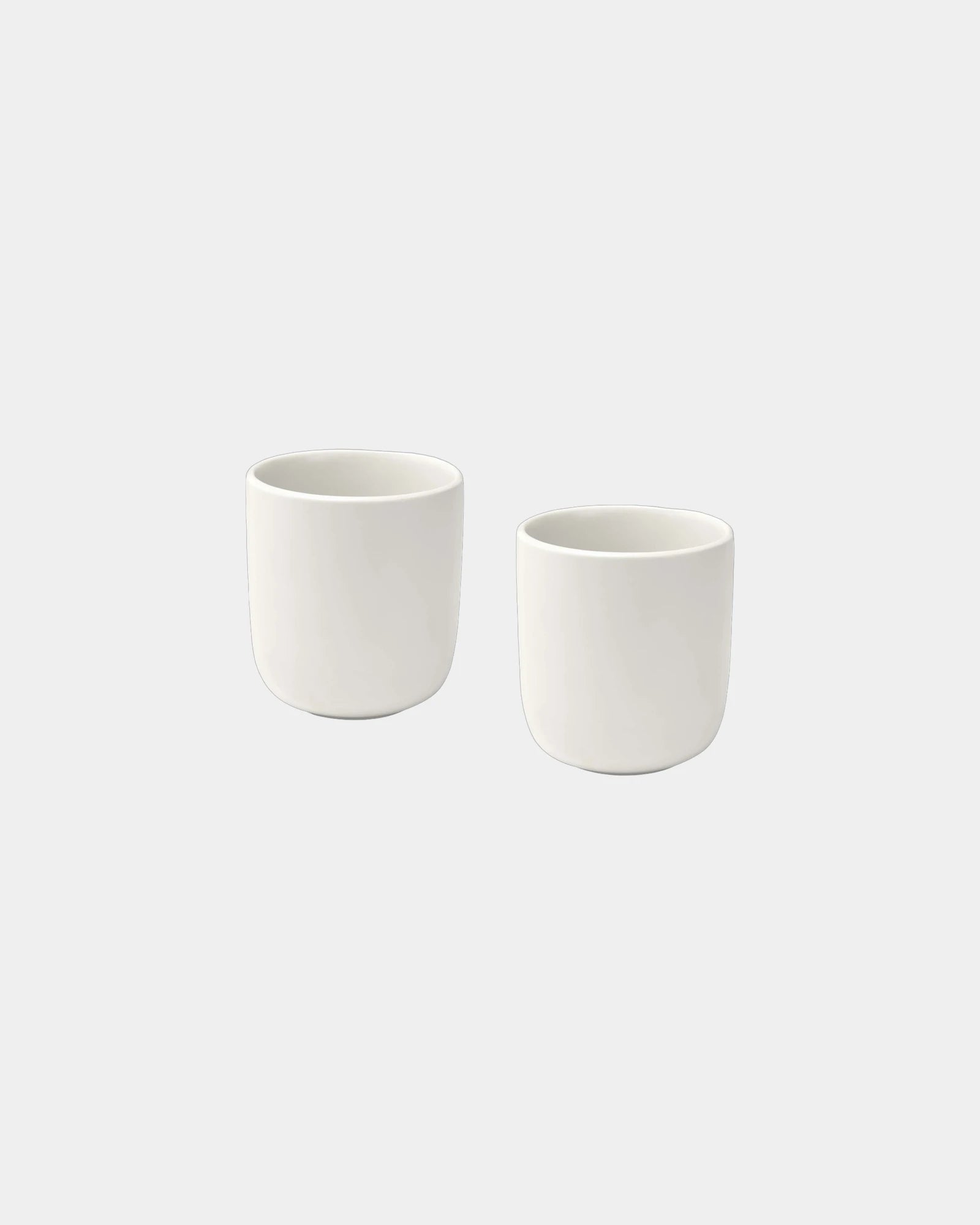 Set 2 tazze ceramica 200ml finitura opaca da personalizzare - Bianco
