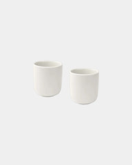 Set 2 tazze ceramica 200ml finitura opaca da personalizzare - Bianco