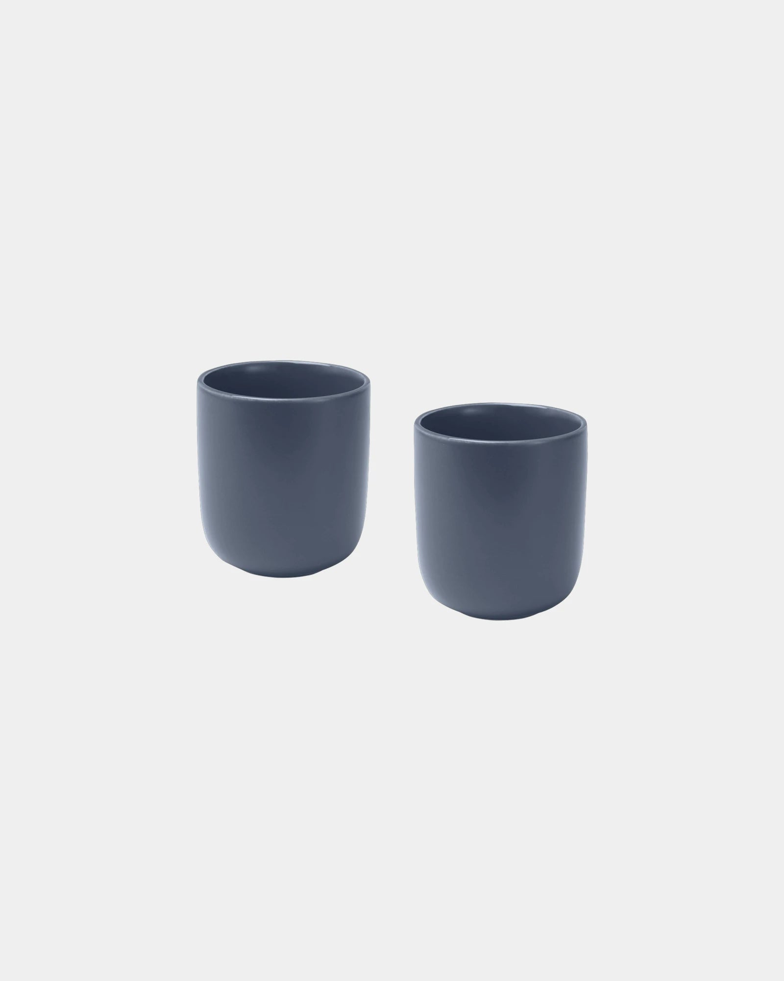 Set 2 tazze ceramica 200ml finitura opaca da personalizzare - Blu Hale