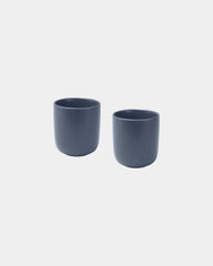 Set 2 tazze ceramica 200ml finitura opaca da personalizzare - Blu Hale