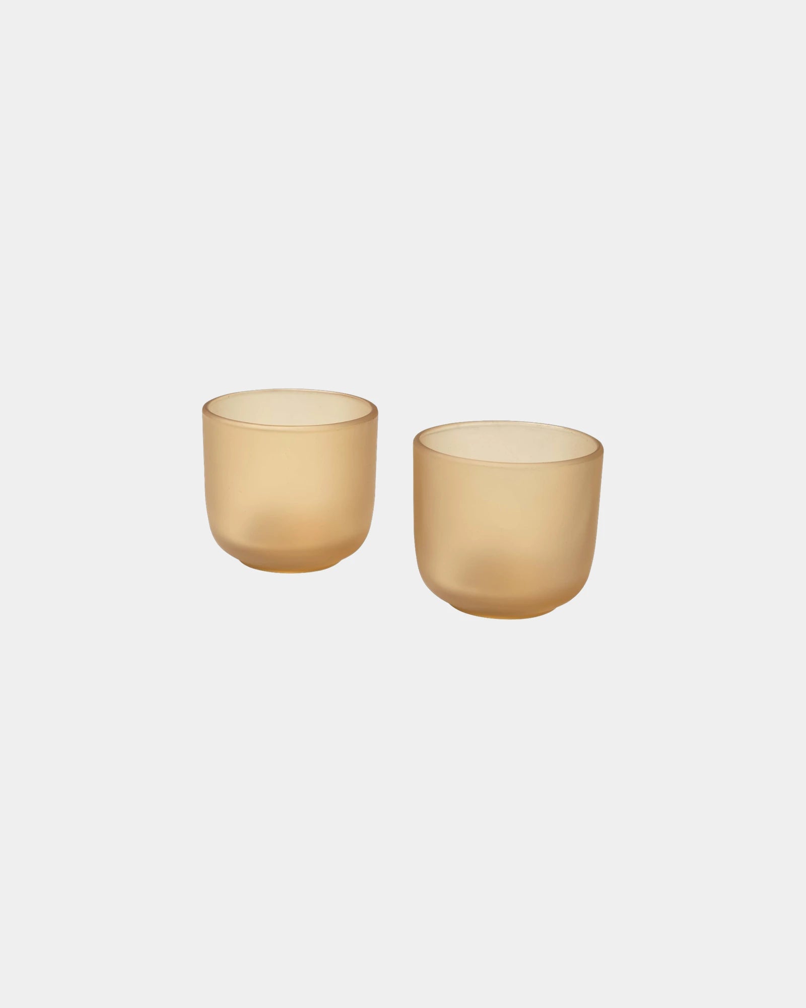 Set 2 bicchieri vetro 200ml finitura opaca da personalizzare - Grigio Melange