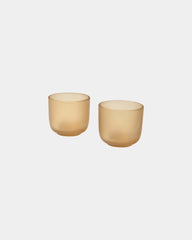 Set 2 bicchieri vetro 200ml finitura opaca da personalizzare - Grigio Melange