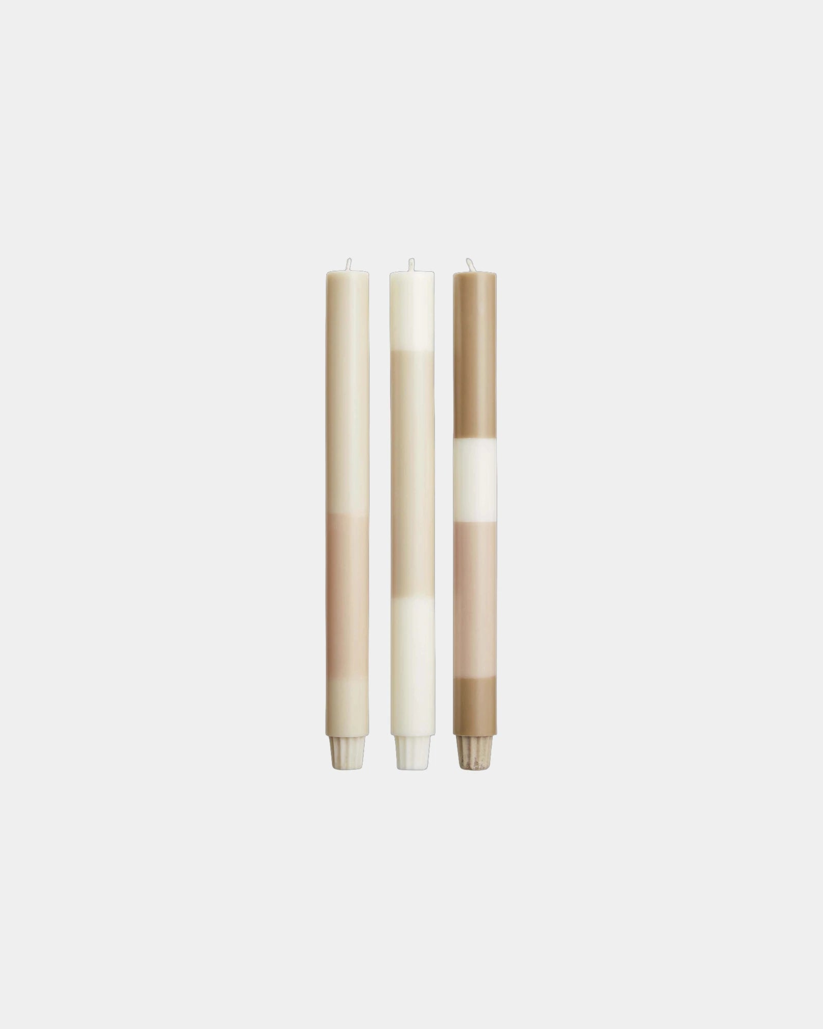 Candele effetto gesso cera vegetale set 4 da personalizzare - 1