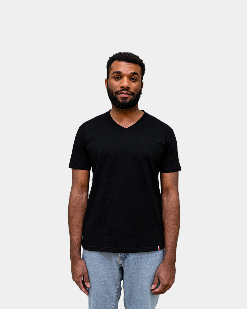 T-shirt uomo scollo a V Made in France da personalizzare - 5