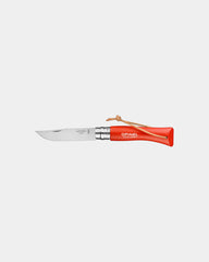 Coltello acciaio inox Opinel N°06 da personalizzare - Arancione