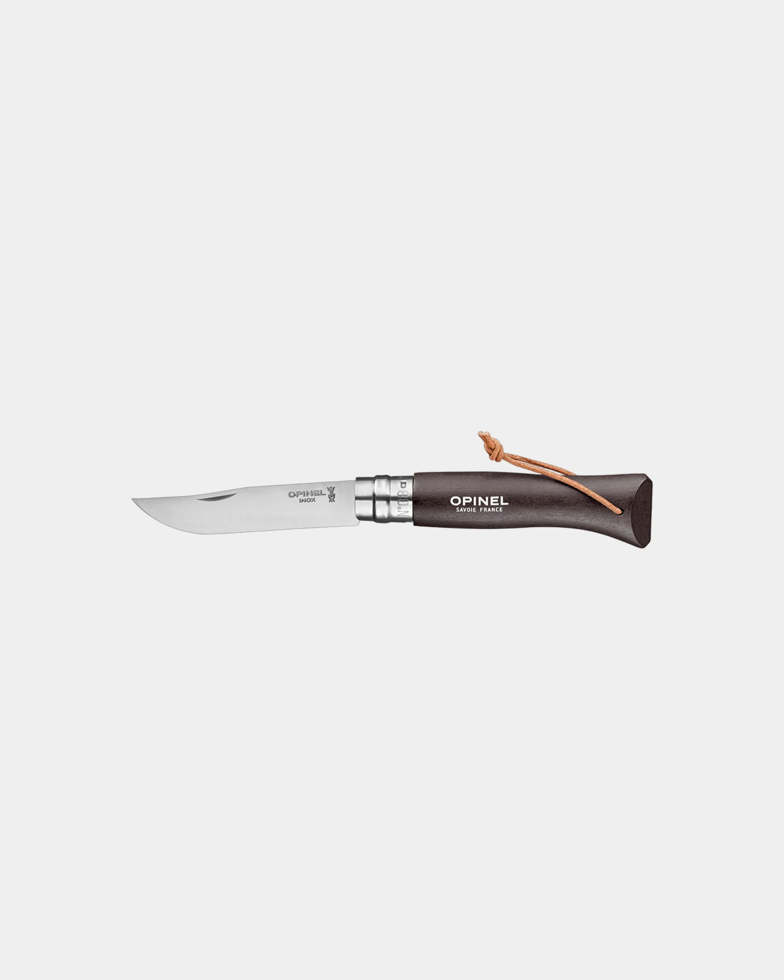 Coltello acciaio inox Opinel N°06 da personalizzare - Marrone