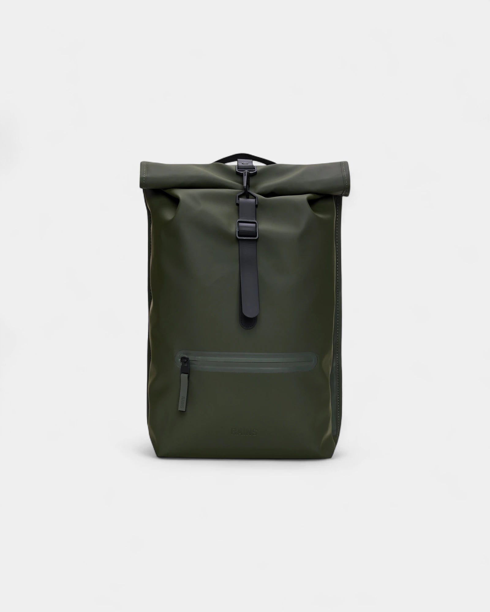 Zaino impermeabile Rains Rolltop 19L da personalizzare - Verde