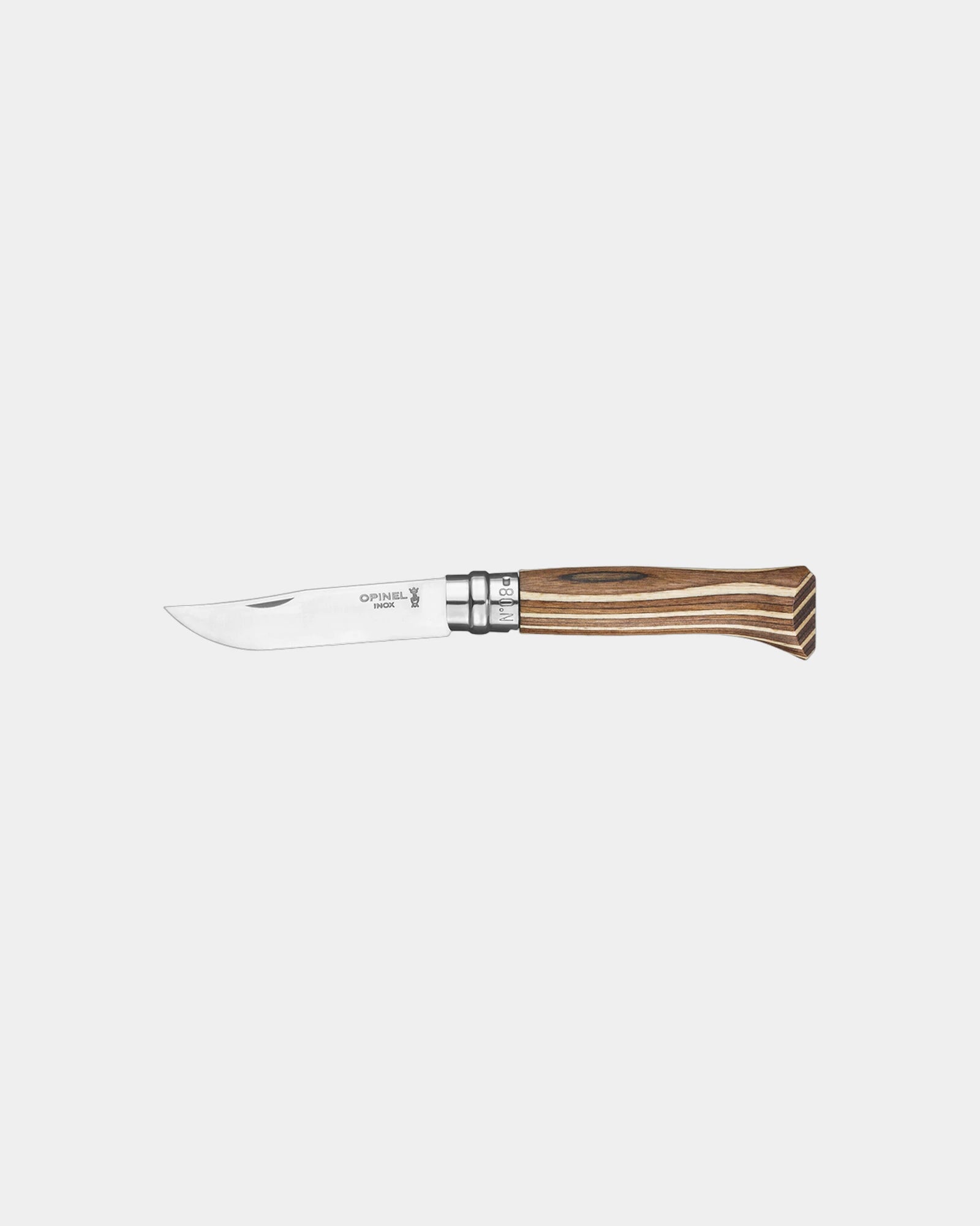 Coltellino Opinel N°02 Carbone da personalizzare - Marrone