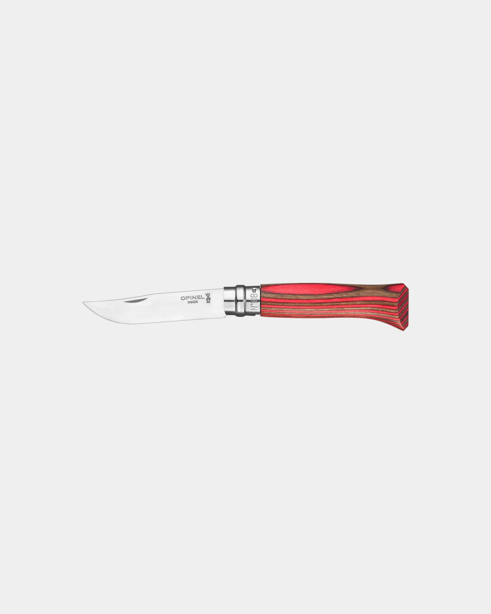 Coltellino Opinel N°02 Carbone da personalizzare - Rosso