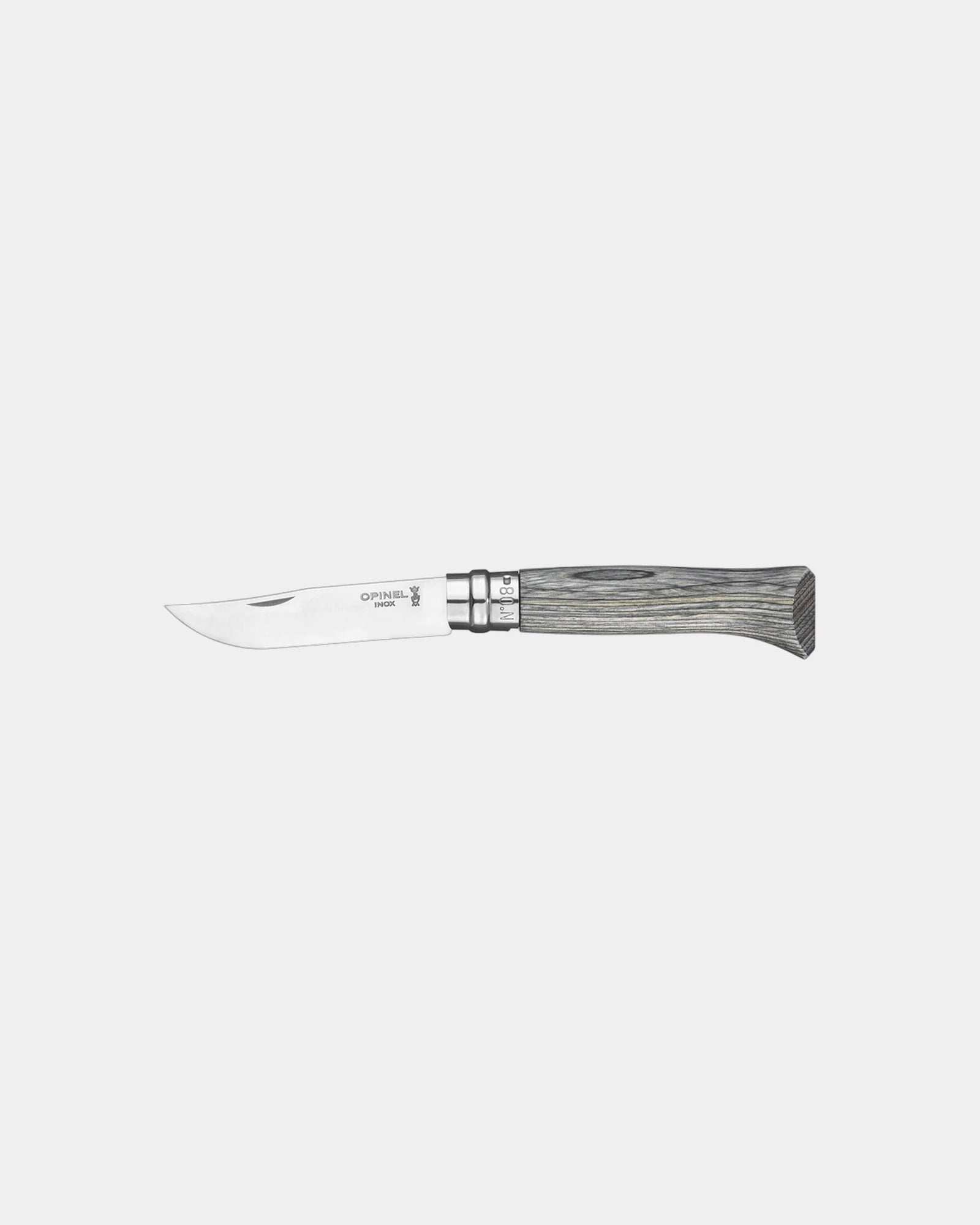 Coltellino Opinel N°02 Carbone da personalizzare - Grigio