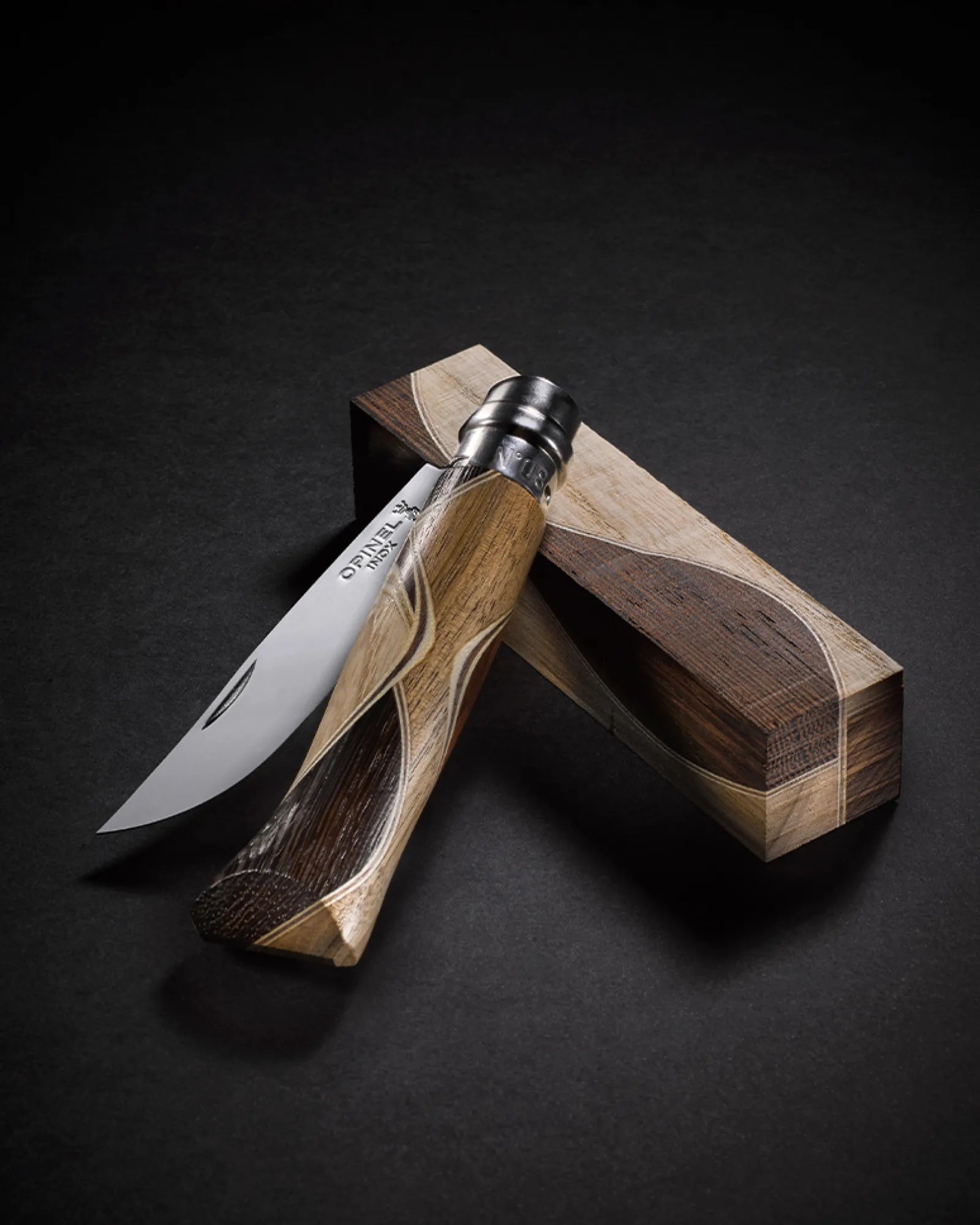 Coltello acciaio inox Opinel N°08 Chaperon da personalizzare - 3