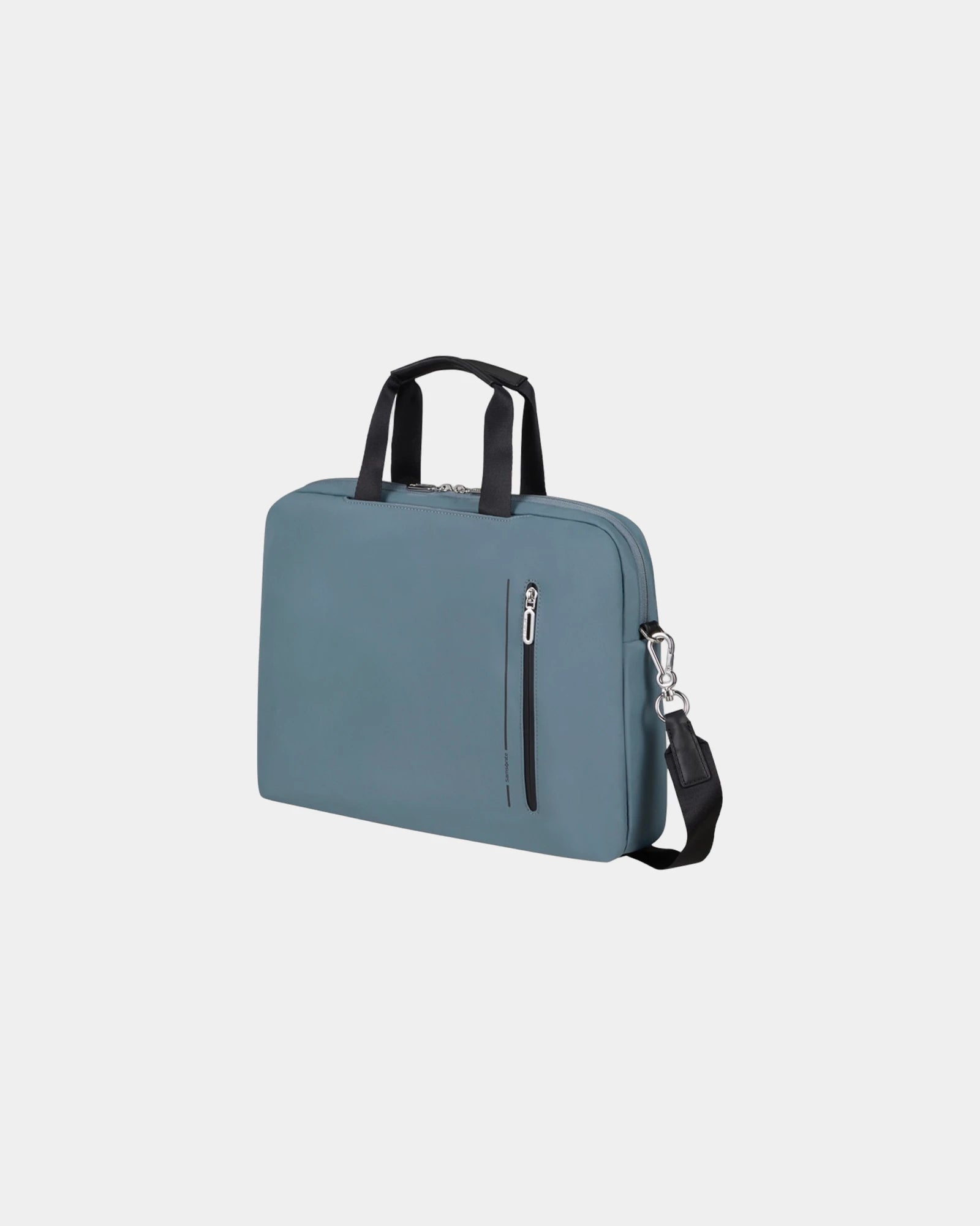Borsa porta pc riciclata On Going 10,5L da personalizzare - Blu Petrolio