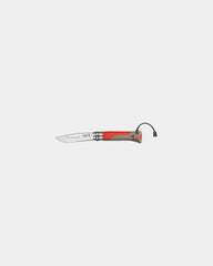Coltello outdoor acciaio inox Opinel N°08 da personalizzare - Rosso